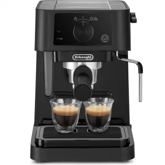 Espressor manual DE’LONGHI Stilosa EC 235.BK, 1l, 1100W, 15 bari, Negru