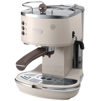 Espressor manual De'Longhi Vintage ECOV311.BG, 15 bar, 1.4 l, Sistem Cappuccino, Crem