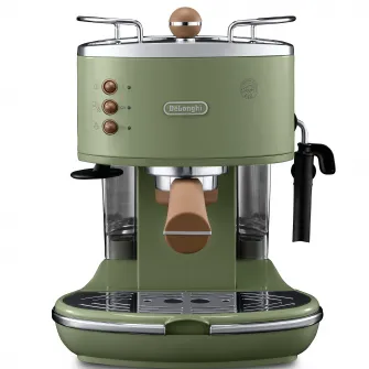Espressor manual De'Longhi Vintage ECOV311.GR, 15 bar, 1.4 l, Sistem Cappuccino, Verde