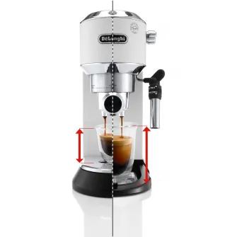 Espressor manual DeLonghi Dedica Style EC 685 W, 1300 W, 15 Bar, 1.1 l, Slim, alb