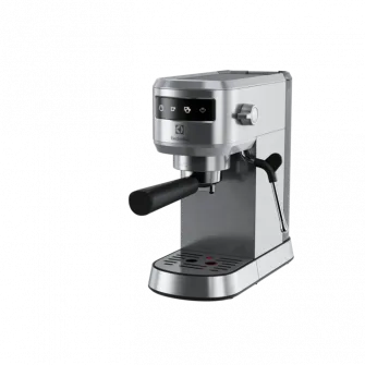 Espressor manual Electrolux Explore 6 E6EC1-6ST, 1400W, 15 bar, 1l, suport incalzit pentru cesti, selector frontal digital, tehnologie Thermo-Block pentru incalzire rapida, Auto-Shot Volume Control, optiune apa fierbinte, notificare decalcifiere, inox