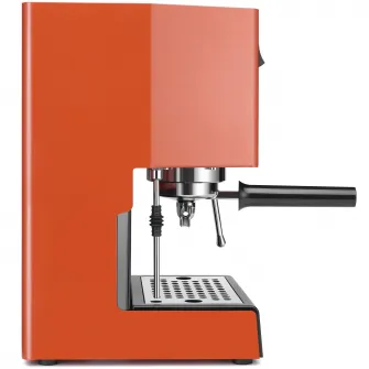 Espressor manual GAGGIA Classic E24 Orange, 1350W, 15 bar, portafiltru professional inox 58 mm, 3 site incluse, valva solenoida, teava apa/abur professionala, boiler interior alama, Portocaliu