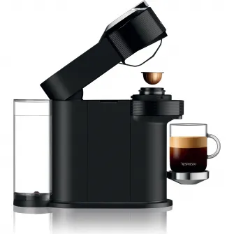 Espressor Nespresso by Krups XN910810 Vertuo Next, 1500W, Tehnologie de extractie Centrifuzie, Conectare la telefon, 1.1L, Negru + 12 capsule cadou