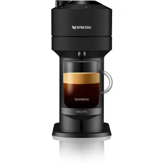 Эспрессор Nespresso by Krups XN910N10 Vertuo Next, 1500 Вт, технология экстракции центрифугой, подключение к телефону, 1,1 л, матовый черный + 12 подарочных капсул