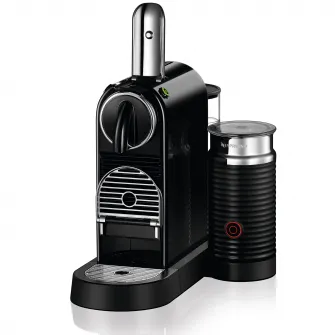 Espressor Nespresso CitiZ & Milk Black D122-EU-BK-NE, 19 bari, 1710 W, 1 l, Negru + 14 capsule cadou