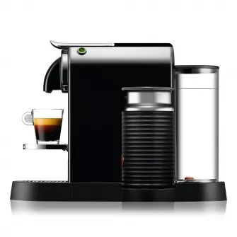 Espressor Nespresso CitiZ & Milk Black D122-EU-BK-NE, 19 bari, 1710 W, 1 l, Negru + 14 capsule cadou