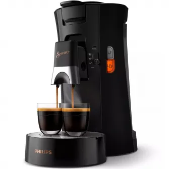 Espressor Philips Senseo Select CSA240/61, Crema Plus, Intensity Plus, Memory Plus, 12 bauturi, 1450 W, Capacitate rezervor apa 0.9 l, Presiune pompa 1 bar, Negru