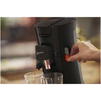 Espressor Philips Senseo Select CSA240/61, Crema Plus, Intensity Plus, Memory Plus, 12 bauturi, 1450 W, Capacitate rezervor apa 0.9 l, Presiune pompa 1 bar, Negru