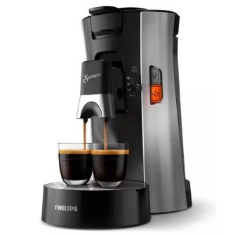 Espressor Philips Senseo Select CSA250/11, Crema Plus, Intensity Plus, Memory Plus, 12 bauturi, 1450 W, Capacitate rezervor apa 0.9 l, Presiune pompa 1 bar, Metalic
