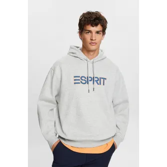 Esprit, Hanorac relaxed fit cu maneci cazute, Gri deschis, L