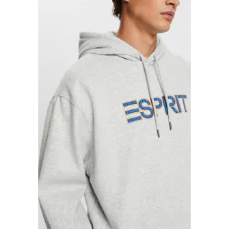 Esprit, Hanorac relaxed fit cu maneci cazute, Gri deschis, L