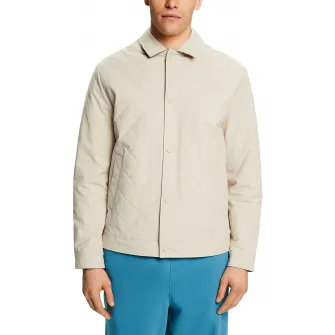 Esprit, Jacheta matlasata cu buzunare oblice, Bej deschis, XL