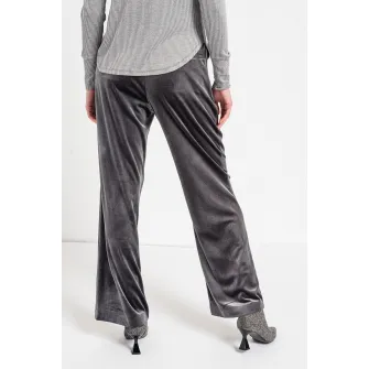 Esprit, Pantaloni de catifea cu croiala ampla, Gri cenusiu, 38-L32
