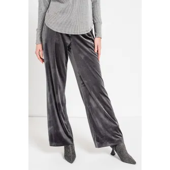 Esprit, Pantaloni de catifea cu croiala ampla, Gri cenusiu, 38-L32