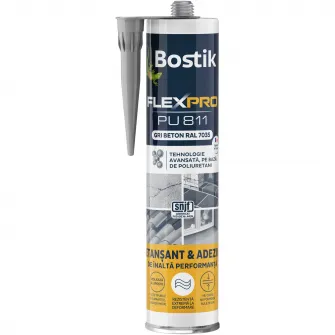 Etansant  adeziv Bostik Flexpro PU 811, 300ml, Gri beton
