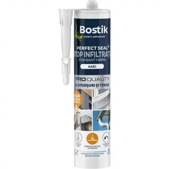 Etansant hibrid Bostik Perfect Seal stop infiltratii, acoperisuri si terase, 290ml, Maro