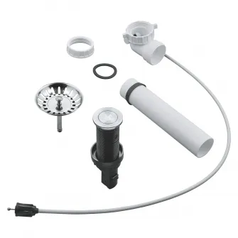 Evacuare automata Grohe 40986SD0, pentru chiuveta bucatarie, actionare prin buton, cromata