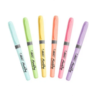 Evidentiator Brite Liner Grip Pastel Bl/6 - bleu. galben pal. roz pal. lime. violet. corai