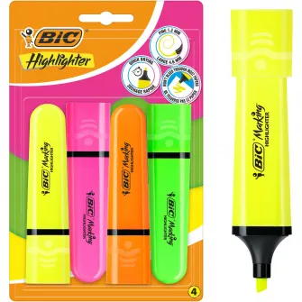 Evidentiator Highlighter Flat asortate neon Bl/4