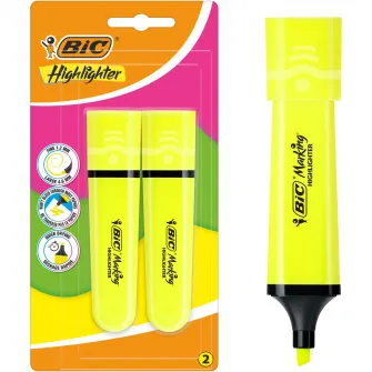 Evidentiator Highlighter Flat galben Bl/2