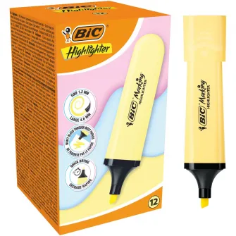 Evidentiator Highlighter Flat galben pastel cut/12