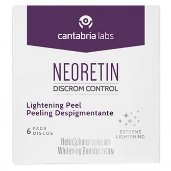 Exfoliant corector de pigmentare sub forma de dischete Cantabria Neoretin DC Pigment Peel, 6 x 1 ml