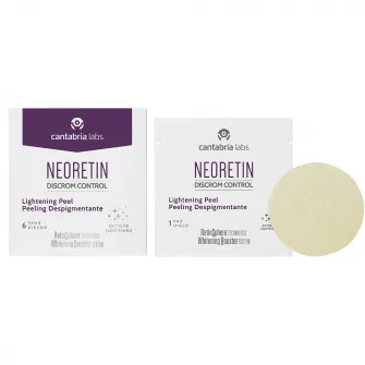 Exfoliant corector de pigmentare sub forma de dischete Cantabria Neoretin DC Pigment Peel, 6 x 1 ml