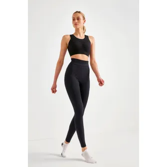 Falke, Colanti cu talie inalta, Negru, S