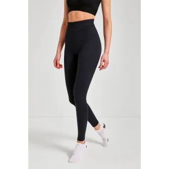 Falke, Colanti cu talie inalta si efect modelator, Negru, L