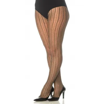 Falke, Dres plasa cu insertii metalizate, Negru, Bej, S