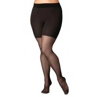 Falke, Dres transparent modelator Beauty Plus - 20 DEN, Negru, D-Long