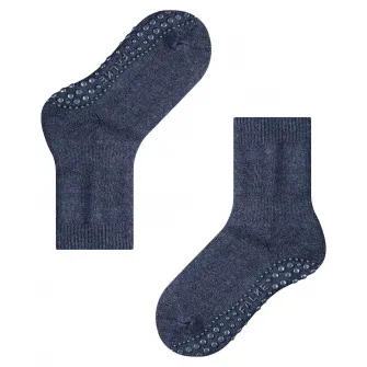 Falke, Sosete din amestec de lana merinos cu model aderent Capspads, Albastru inchis, 35-38 EU