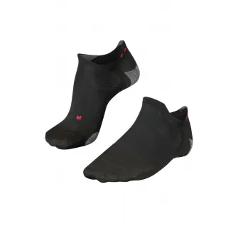 Falke, Sosete lungi pana la glezna cu logo, Negru, 39-40