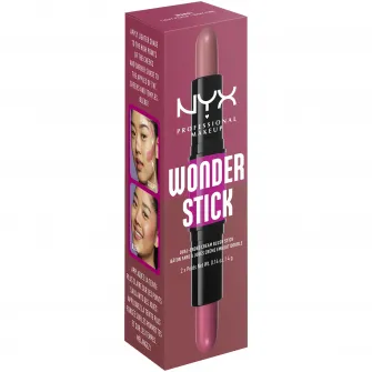 Fard de obraz Wonder Stick Blush NYX Professional Makeup 1 Light Peach and Baby Pink, 8 gr