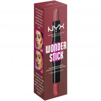 Fard de obraz Wonder Stick Blush NYX Professional Makeup 3 Coral and Deep Peach, 8 gr