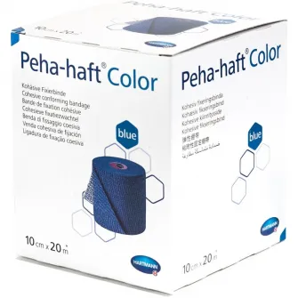 Fasa elastica autoadeziva Hartmann, Peha-haft, Albastru, 10 cm x 20 m