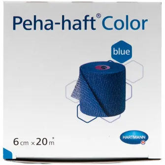 Fasa elastica autoadeziva Hartmann, Peha-haft, Albastru, 6 cm x 20 m