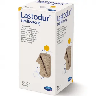 Fasa elastica pentru compresie puternica Hartmann, Lastodur, maro, 12 cm x 7 m