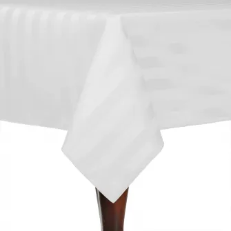 Fata de masa Damasc Gecor, bumbac 100%, dungi 1 cm, 140x300 cm