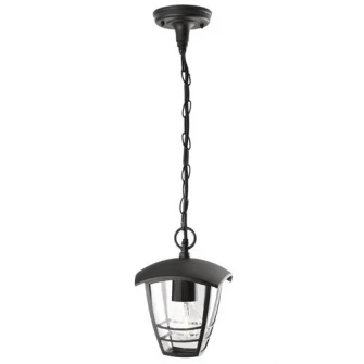 Felinar suspendat Philips myGarden Creek, E27, 1x60W, IP44, Negru