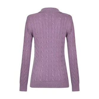 Felix Hardy, Pulover polo cu model torsade, Lila, S