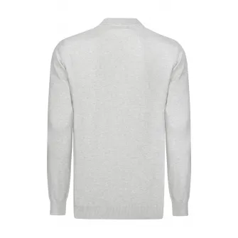 Felix Hardy, Pulover polo de bumbac, Gri deschis melange, M
