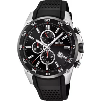 Festina, Ceas cu o curea de cauciuc, Negru