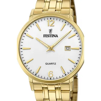 Festina, Ceas din otel inoxidabil, Auriu