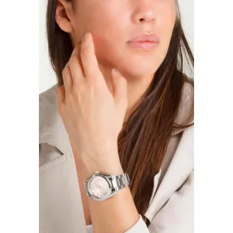 Festina, Ceas din otel inoxidabil cu cristale zirconia, Argintiu