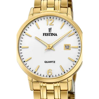 Festina, Ceas quartz de otel inoxidabil, Auriu