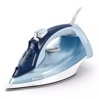 Fier de calcat cu abur Philips PowerLife Series 5000 DST5030/20, 2400 W, 180 g abur, rezervor de apa 320 ml, albastru