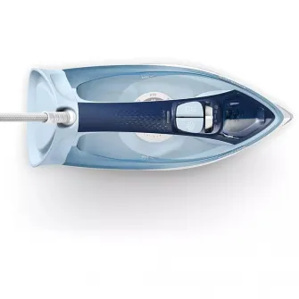 Fier de calcat cu abur Philips PowerLife Series 5000 DST5030/20, 2400 W, 180 g abur, rezervor de apa 320 ml, albastru