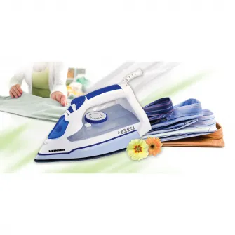 Fier de calcat Heinner Aquamarinne HIS-2400AQ, 2400 W, Talpa ceramica, bleu