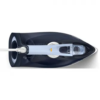 Fier de calcat Philips Azur DST7030/20, 2800W, debit de abur continuu de 50g/min si jet de abur de 250 g, talpa SteamGlide Plus, rezervor de 300ml si sistem de curatare automata cu rezervor integrat pentru calcar, oprire automata de siguranta, albastru